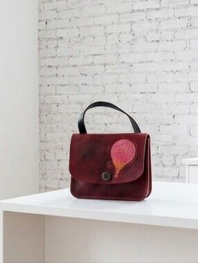 One of a kind genuine leather crossbody